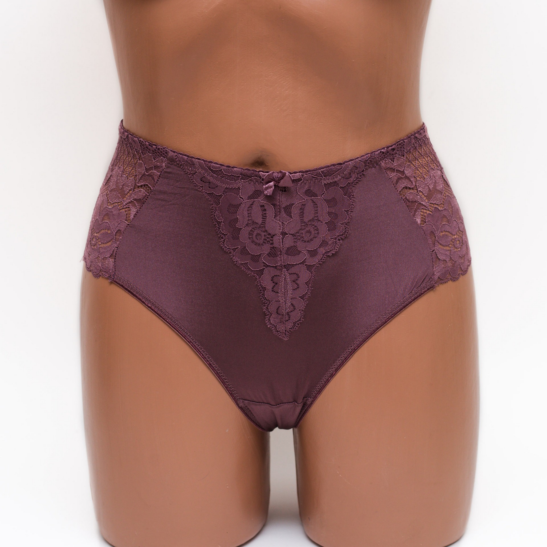 Жіночі труси мікрофібра з мереживом Lanny mode 51171мокко k3637-3